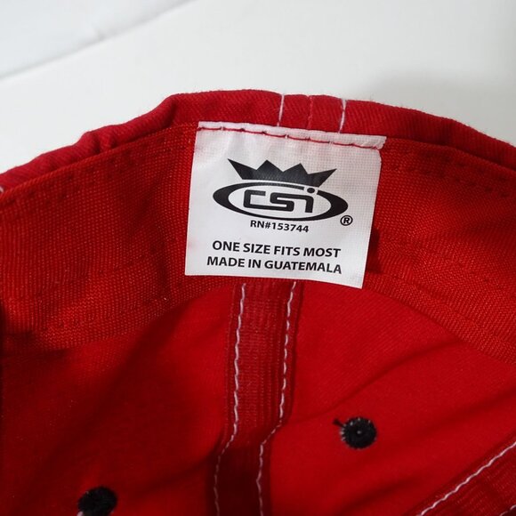 U.S. Marines Semper Fidelis Red Black Baseball Cap One Size Fits Most Logo Patch - Picture 7 of 8